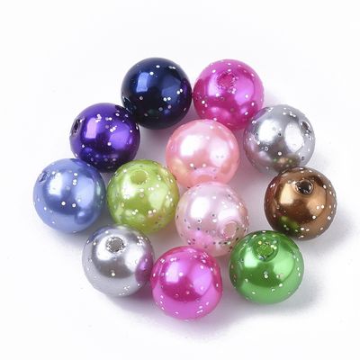 BG Pearl Round - Glittered Mix 10mm