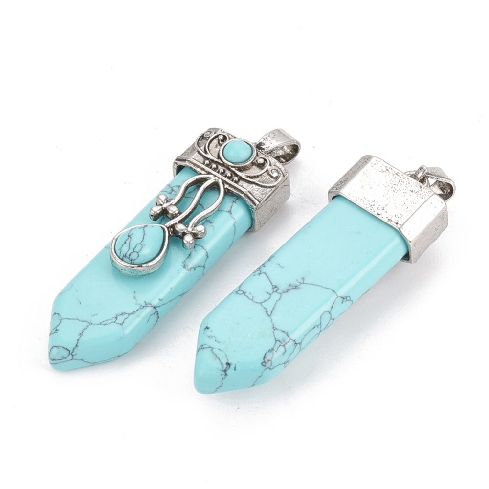 Howlite Sword Necklace