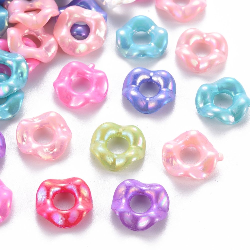 BG O Wavy Donut - Mixed AB 12.5x4mm