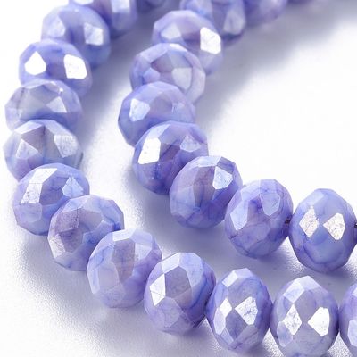 Cushion - Imitation Stone Mauve AB 8x6mm