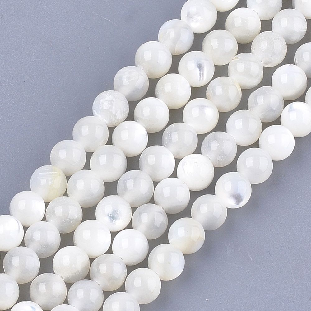 Mother of Pearl Round - 5mm