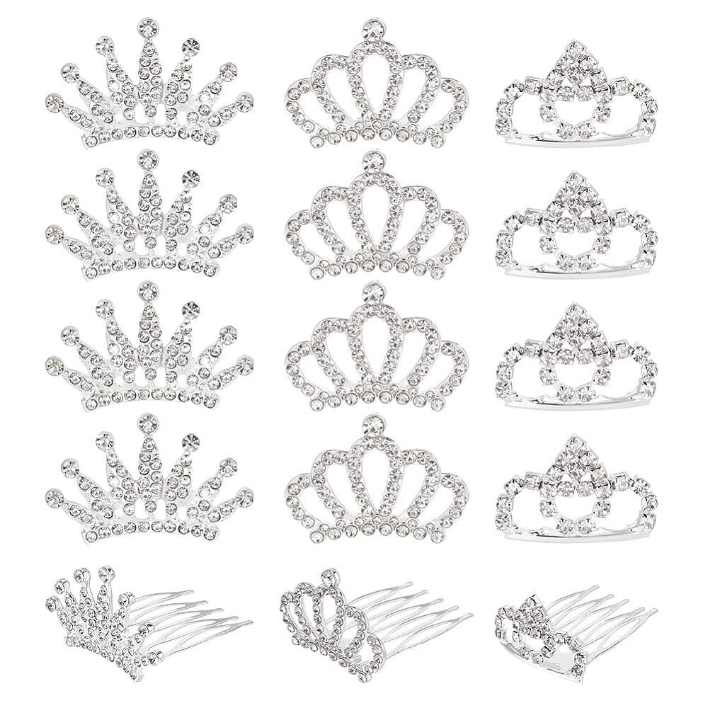 Mini Princess Tiara - Silver Comb