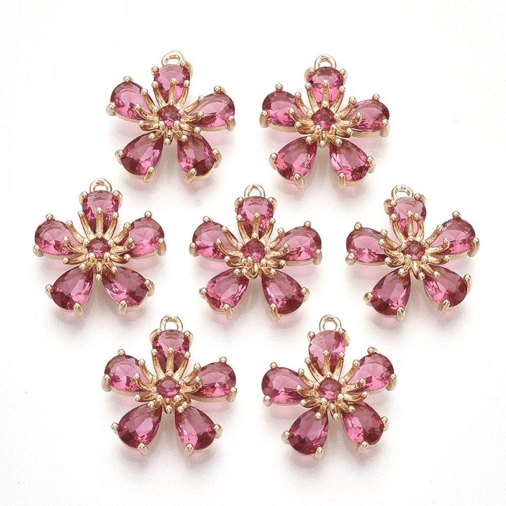Rhinestone Flower Earrings