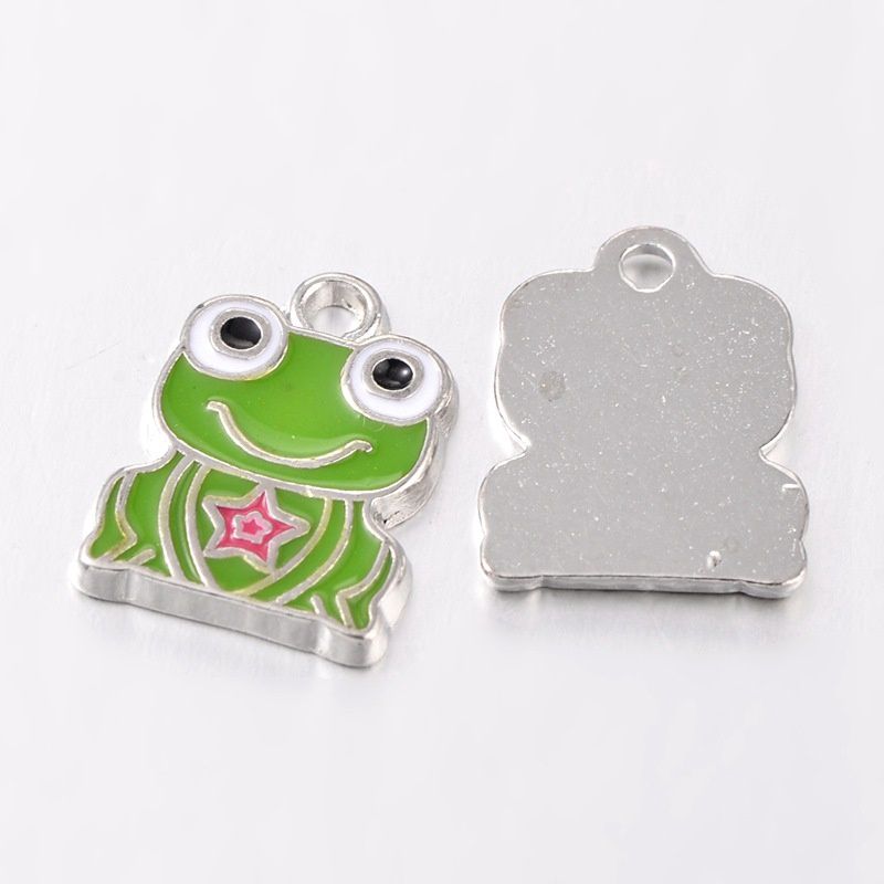 Enamel Frog Earrings (S)