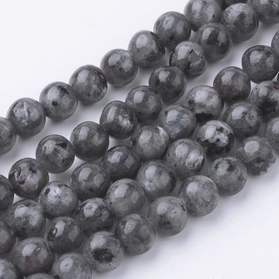 Black Larvikite Round - 6mm