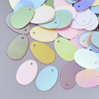 Oval Sequins - Mixed Pastels 19x12.5mm
