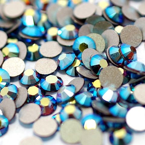 Flat Back Rhinestone - Smoked Topaz AB SS16 (3.8-4mm)