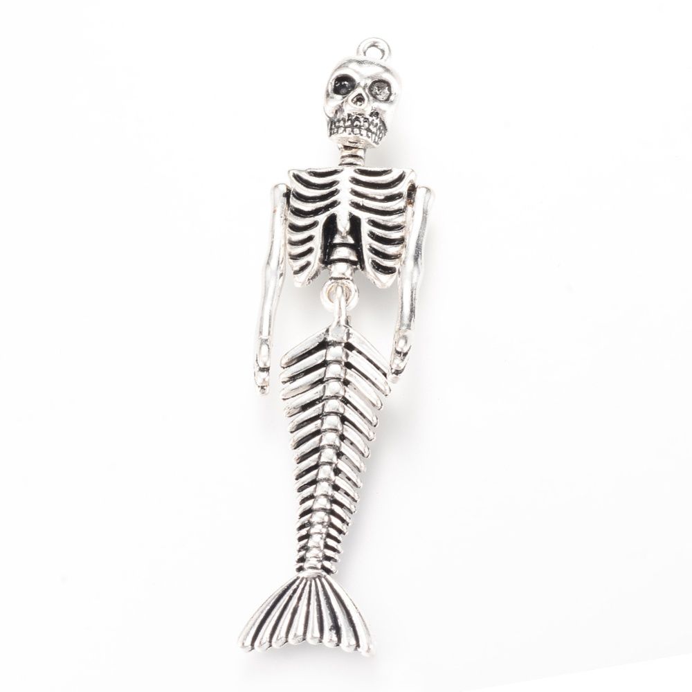 TS Mermaid Skeleton Keyring