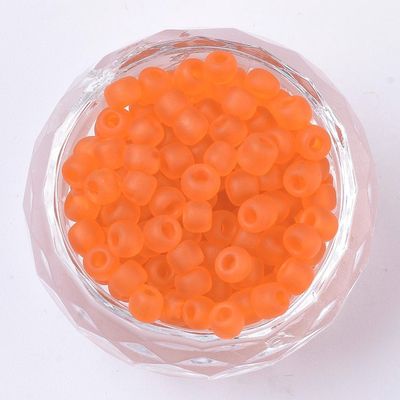 Seed Bead - Frosted Orange 6/0