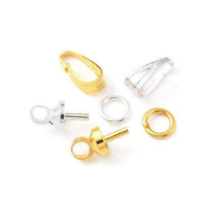 Snap On Bail - Gold or Silver 7x3mm