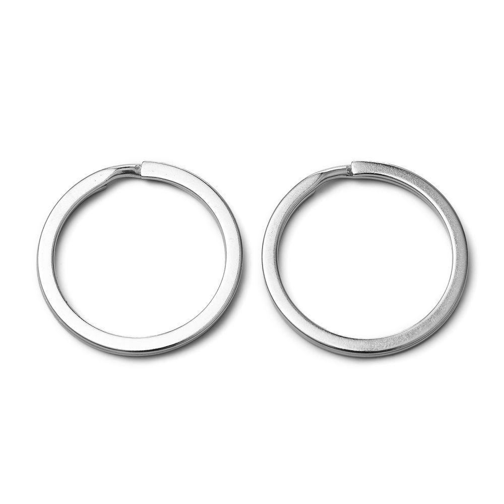 Key Ring Split Rings - Silver 30mm