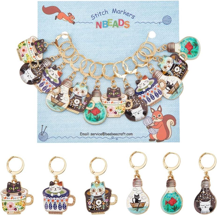 Cutie Kitty In Cups Earrings
