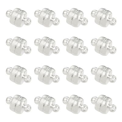 Magnetic Oval Clasp - Silver 11x7mm