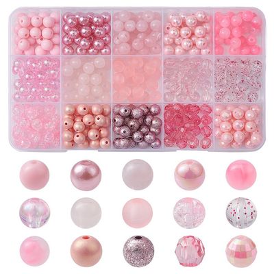 Inspiration Kit - 375 Piece Perfectly Pink 7.5-8mm Mix