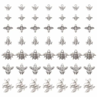 Bee Charms - Silver Mix
