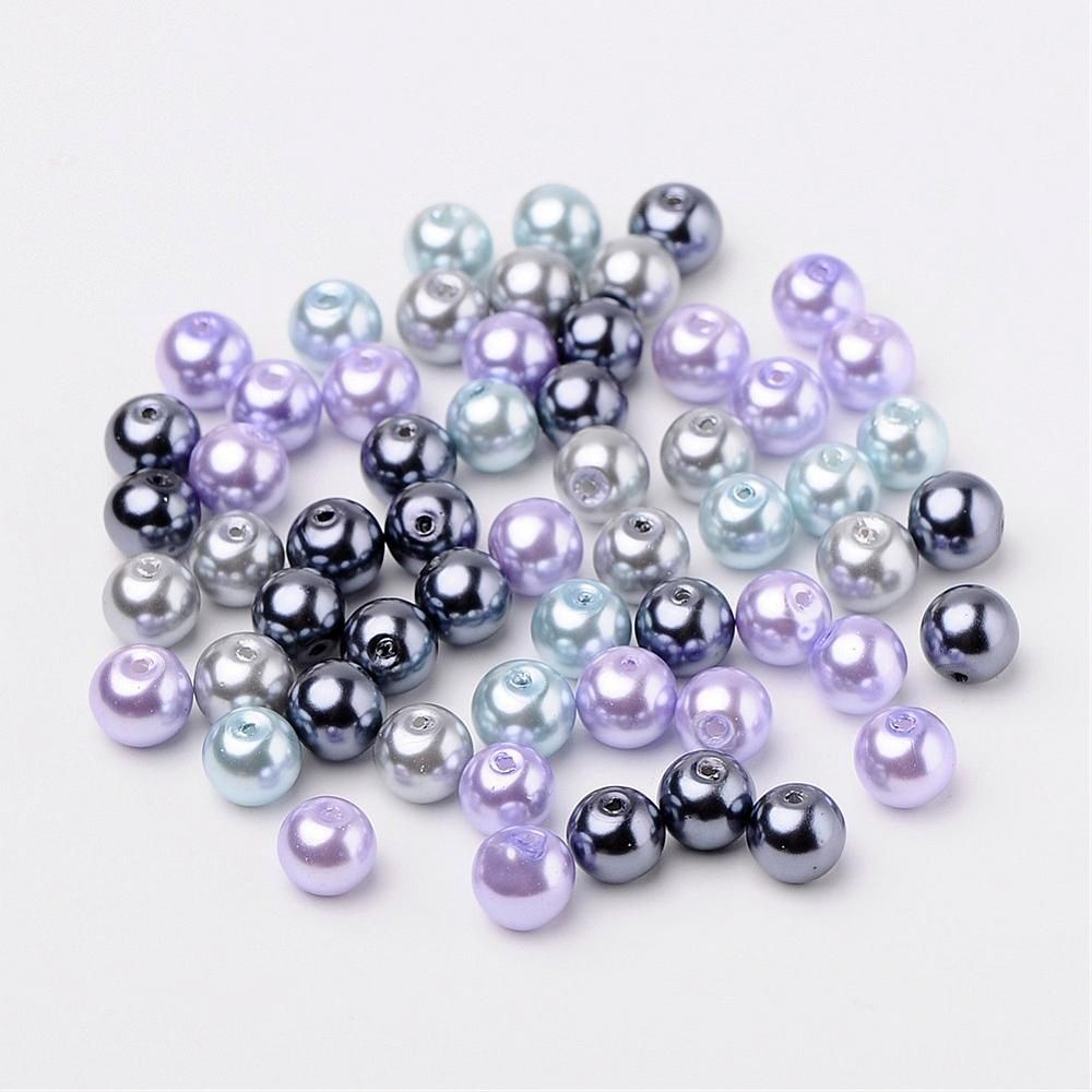 GB Pearl - Silver/Grey Mix 8mm