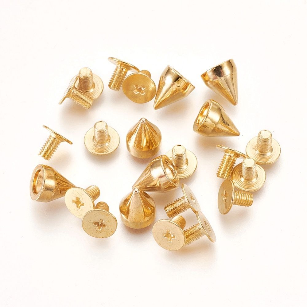 Punk Rivets - Gold 5.5x7mm