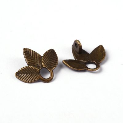 Leaf Link Connectors - Bronze 13mm
