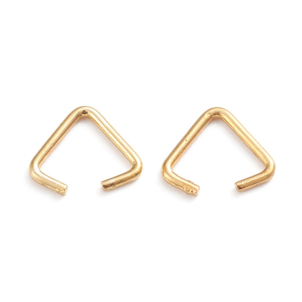 Triangular Pinch Bail - Gold 5x6mm
