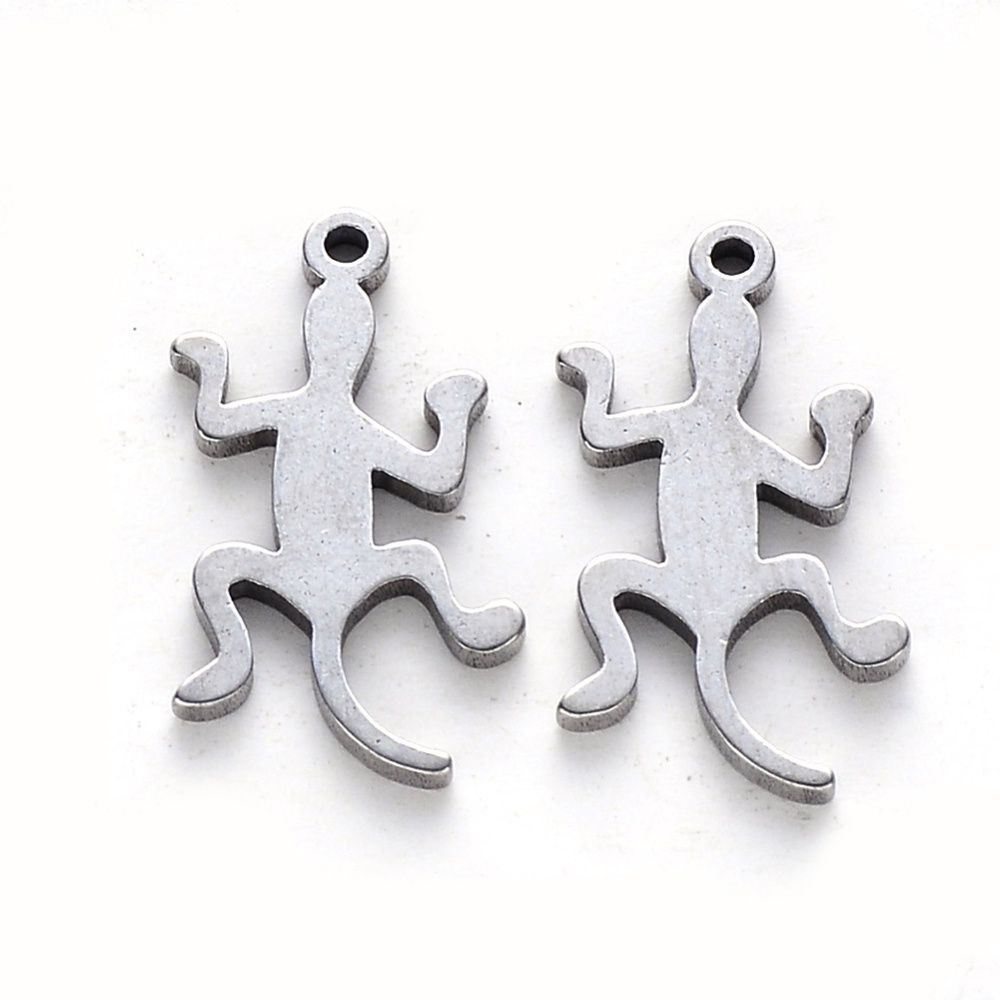 304 SS Gecko Charm - 17x9mm