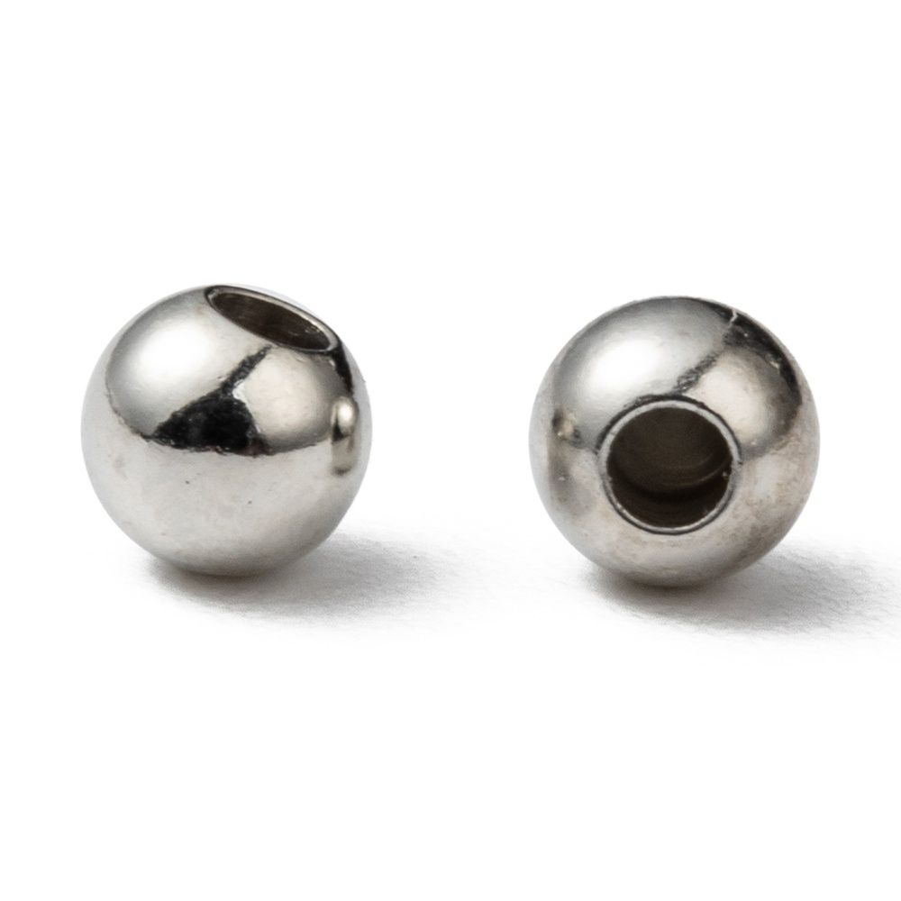 Memory Wire End Caps - Platinum 4mm
