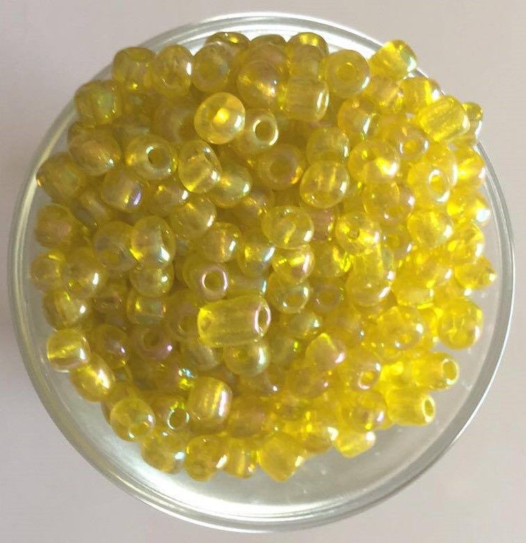 Seed Bead - Pale Yellow AB 6/0