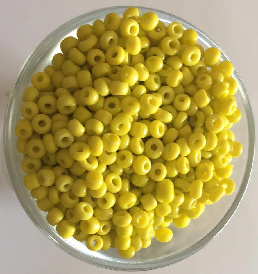 Seed Bead - Opaque Sunshine Yellow 8/0