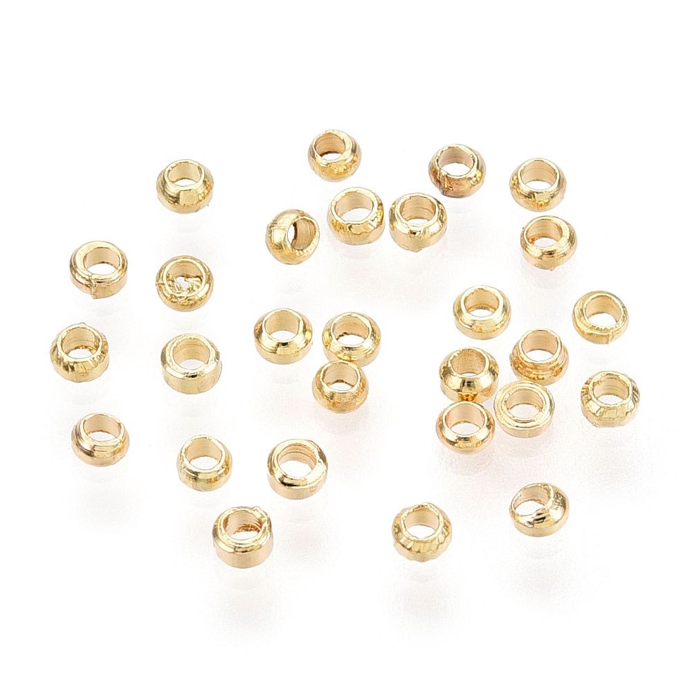 Gold Crimp Packs - 2mm x 500 Pieces
