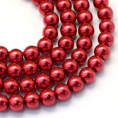 GB Pearl Round - Fire Brick Red 4-5mm