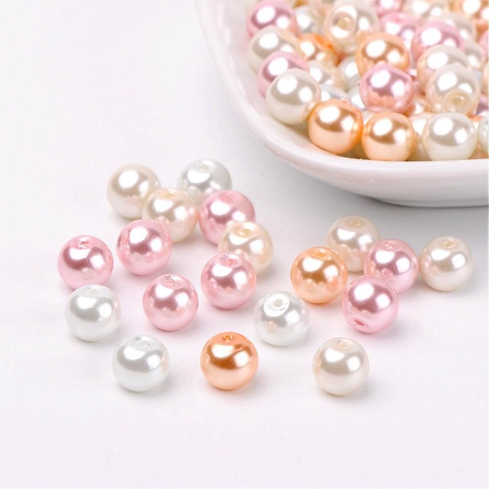 Inspiration Kit - GB Pearl Barely Pink 8mm x 100 Pieces