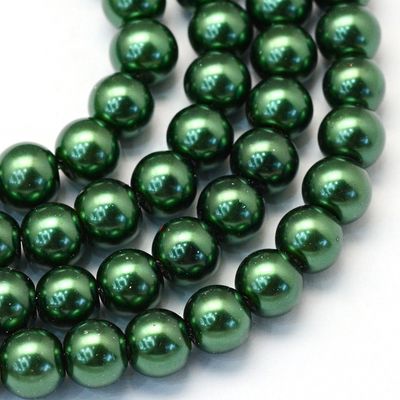 GB Pearl Round - Dark Green 4-5mm