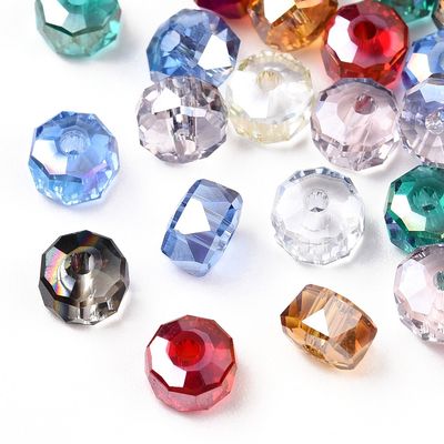 Faceted Rondelle - Mixed 5.5x3.5mm