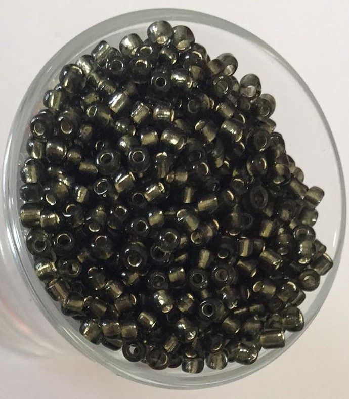 Seed Bead - SL Black Diamond 8/0