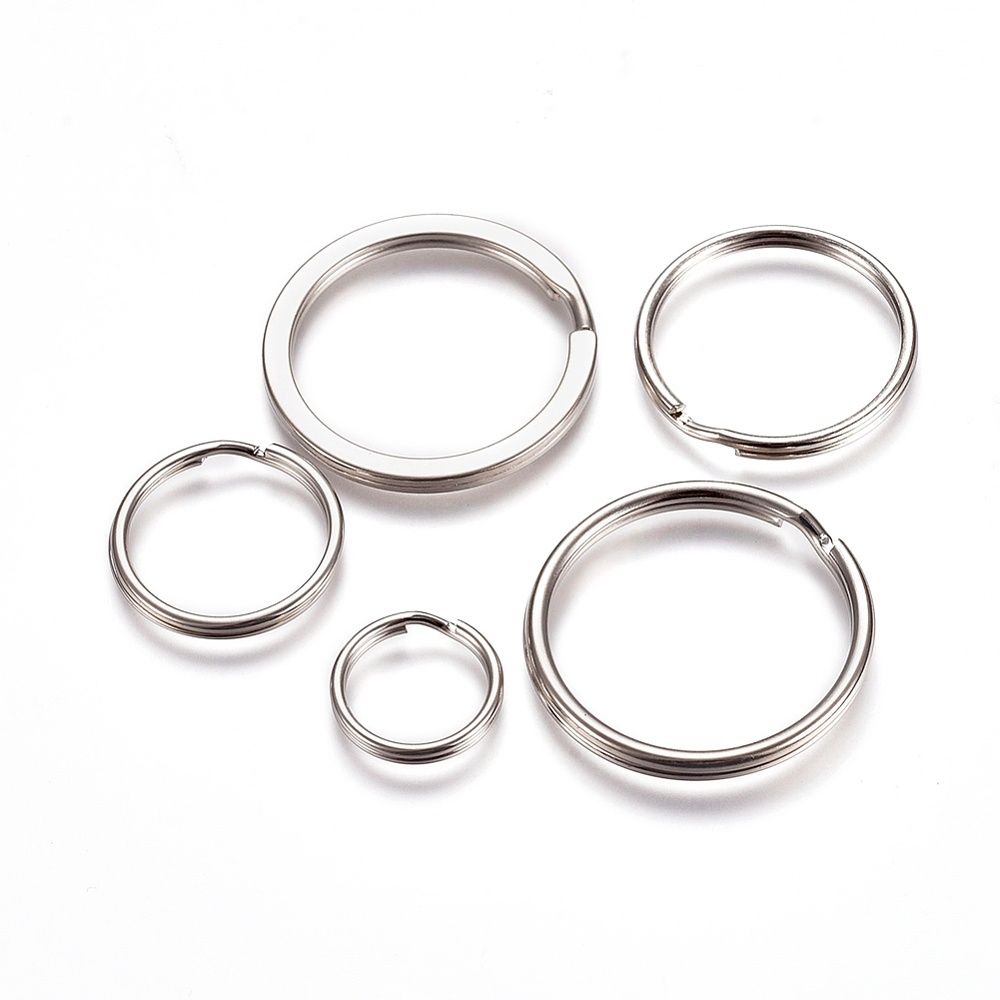 Split Ring - Mixed Silver