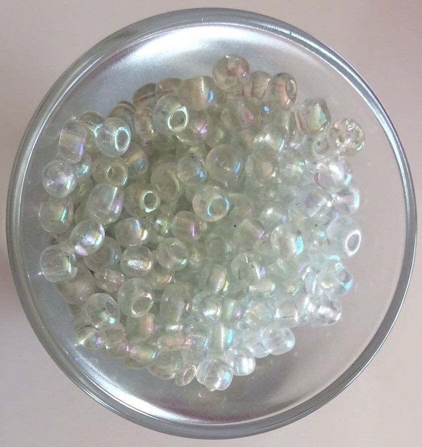 Seed Bead - Clear AB 6/0