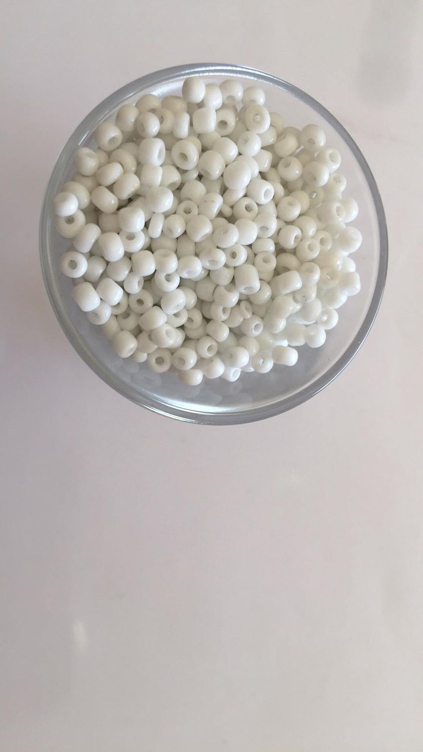 Seed Bead - Opaque White 8/0.