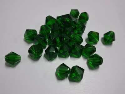 Chinese Crystal Bicone - Green 8mm