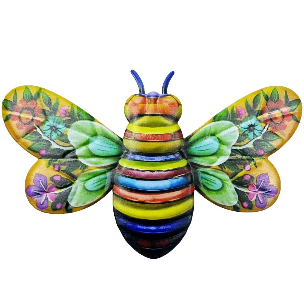 Colourful Bee Wall Art - 245x158mm