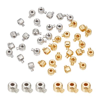 Scrimp Crimp Column Beads - Gold or Silver