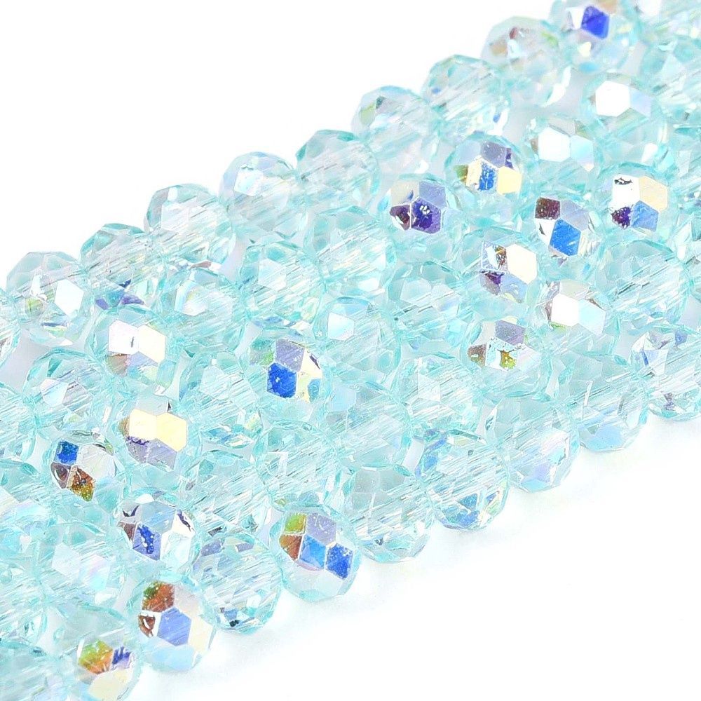 Suncatcher Round - Pale Turquoise AB 3.5-4mm