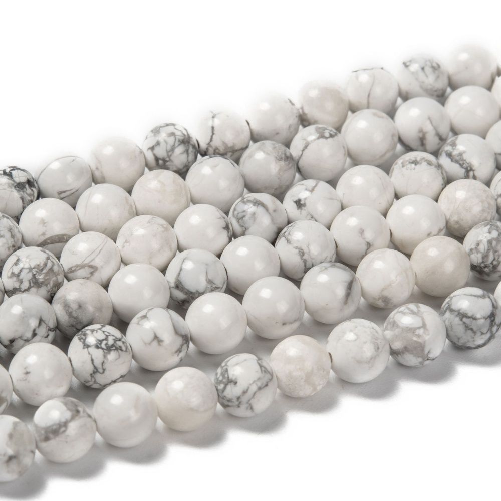 Howlite Round - White 8mm