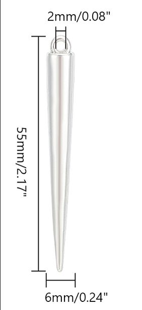 MP Spikes - Silver 51.5mm