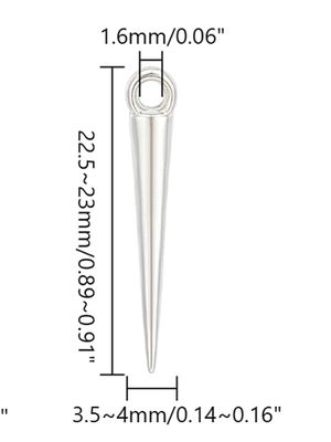 MP Spikes - Silver 22.5mm