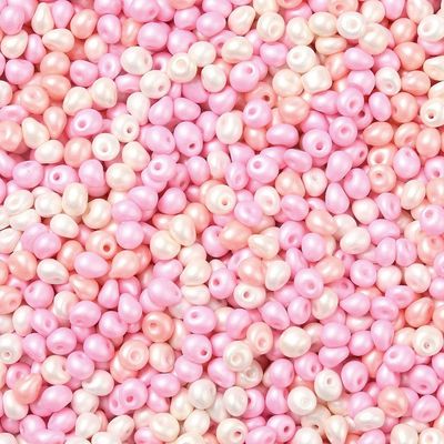 Seed Bead Teardrop - Perfectly Pretty In Pink 6/0 (Per 5gm)