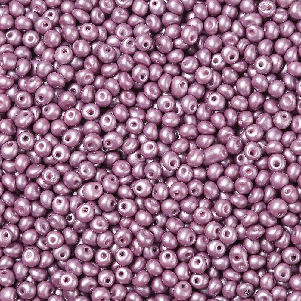 Seed Bead Teardrop - Queen Rose Pure Purple 6/0 (Per 5gm)