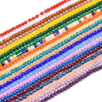 Quartz Faceted Round - Mixed 2mm