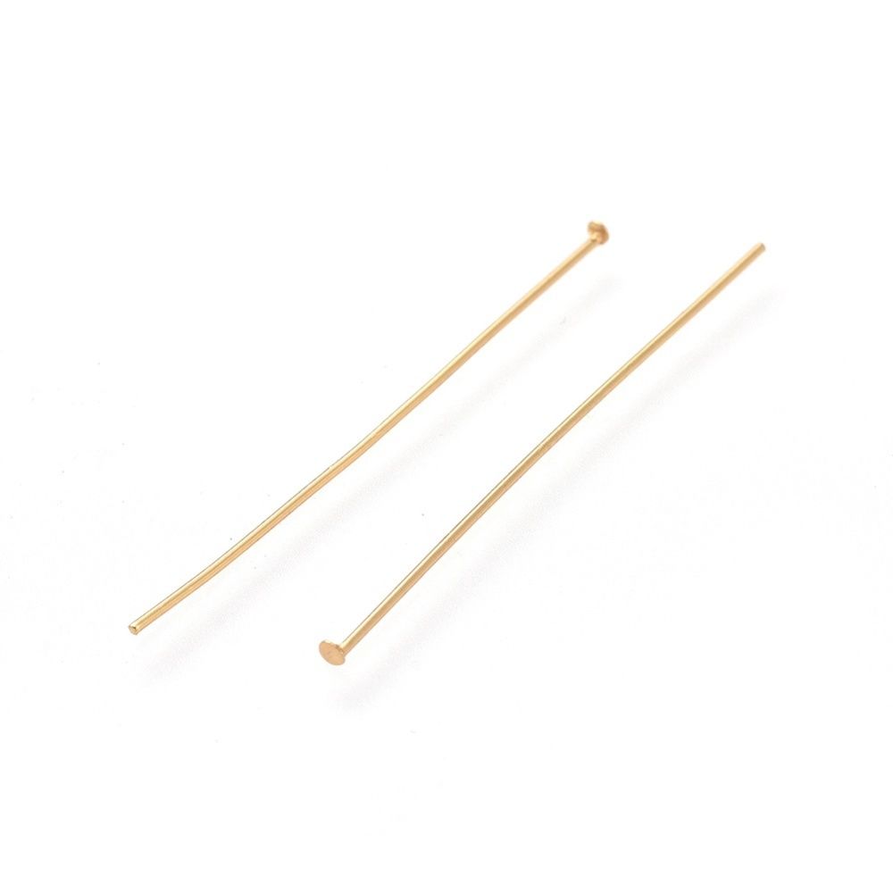 18K Plated 304 SS Head Pin - 45mm (0.7mm)