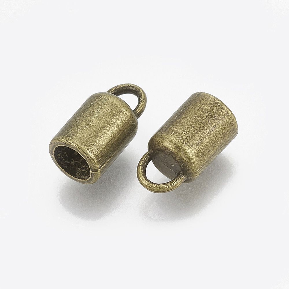 Cord End - Bronze 13x7mm (ID 3mm)