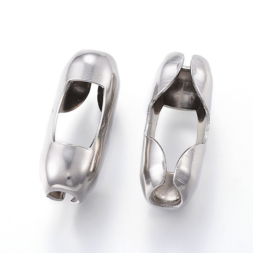 304 SS Vajoiner - Silver 24x10mm (Fit 8mm Ball)