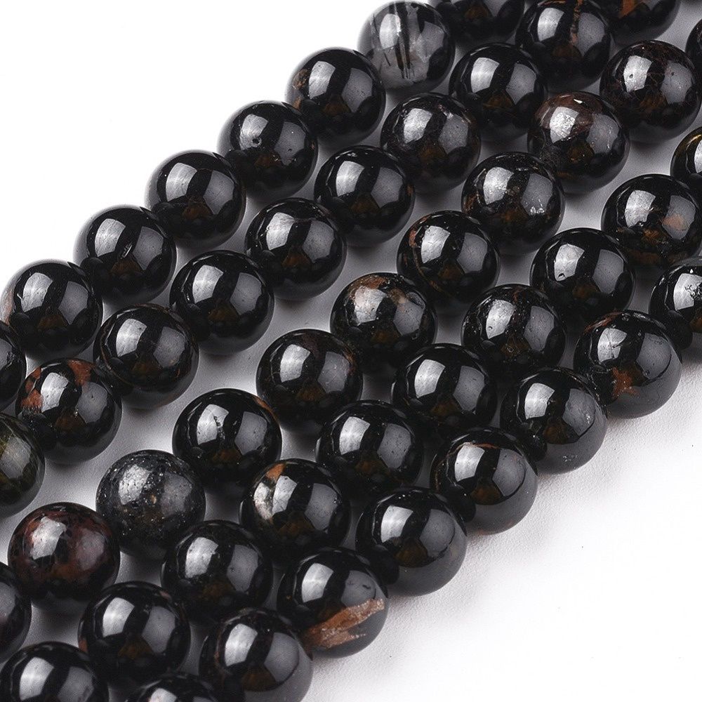 Black Tourmaline Round - 8mm